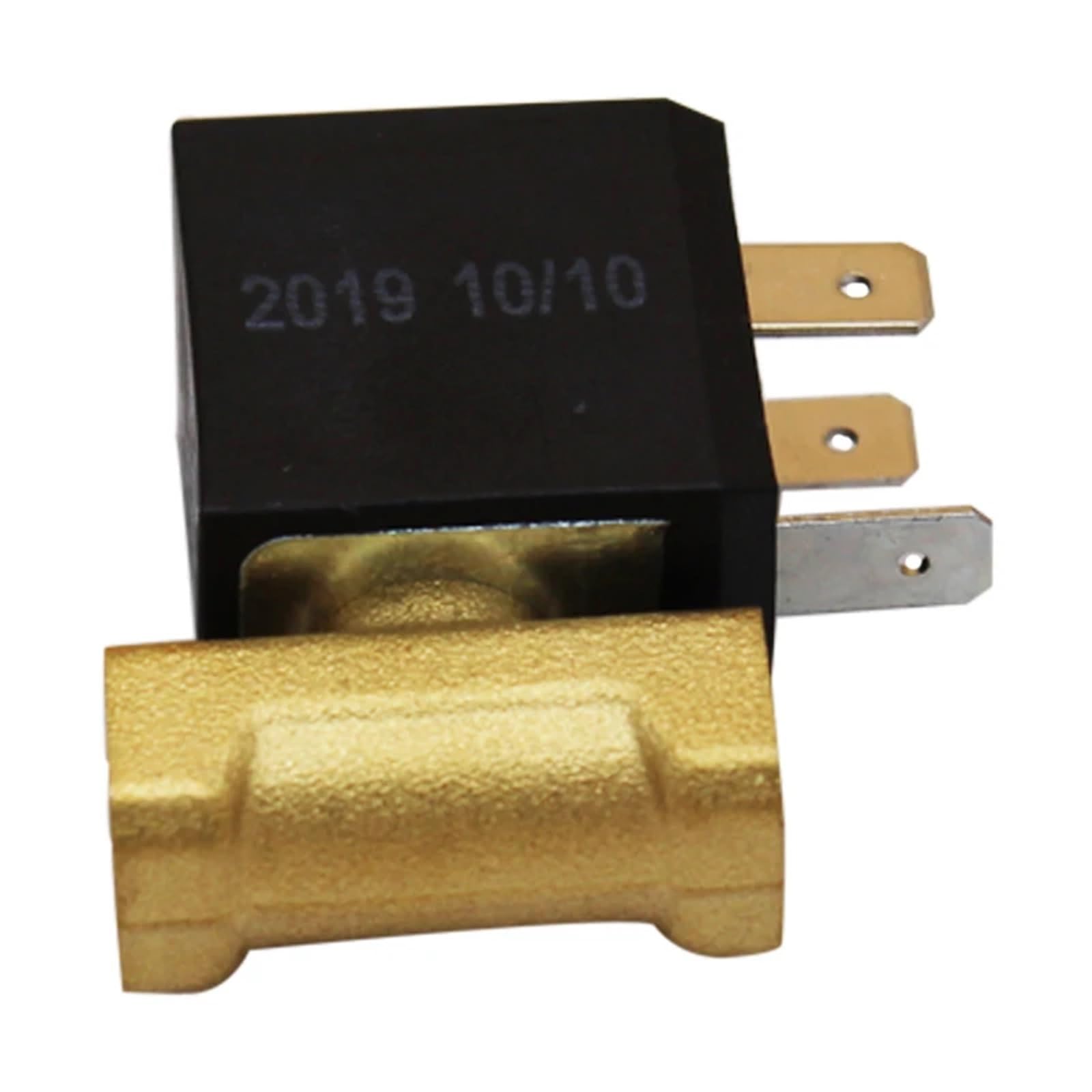 Électrovanne de sécurité électrique à gaz propane AC 220 V normalement fermée G1/8" avec raccords à compression Accessoires d'extérieur for gaz d'air