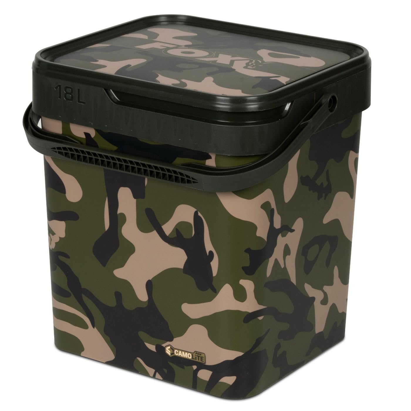 Fox Camo Bucket 18L Fishing Bucket Feed Bucket Bucket