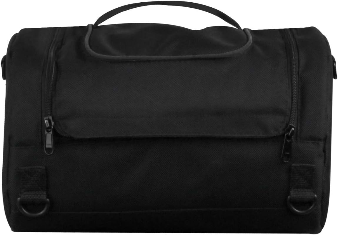 Vance Black Nylon Large Heavy Duty Motorcycle Sissy Bar Bag Removable Rain Cover - Stylish and Easy to Use Sissy Bar Backpack