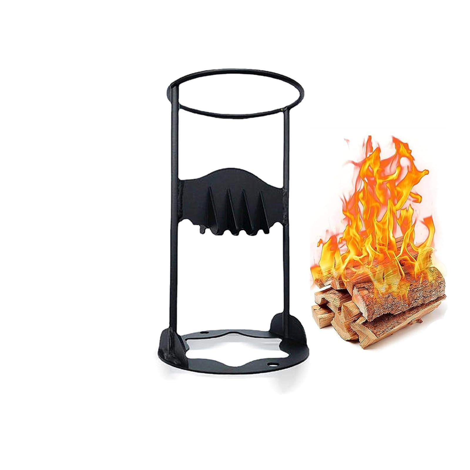 Fendeur de bûches rapide manuel fendeur de bois de chauffage Kindle Quick Fendeur de bois d'allumage, outil de fendage manuel, cale pour l'extérieur, camping, 41 x 21 cm