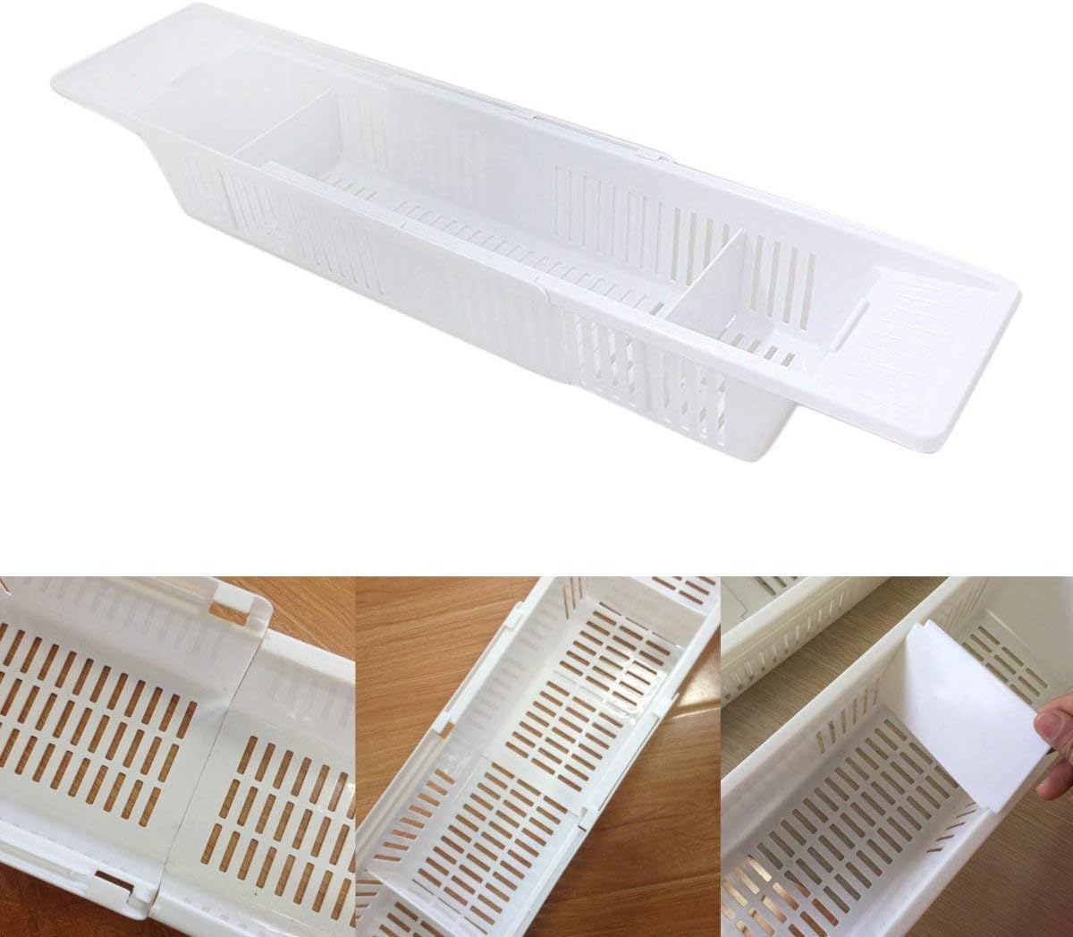 BX-592 Adjustable Kids Bathtub Shower Toy Organizer Basket Retractable Storage Holder