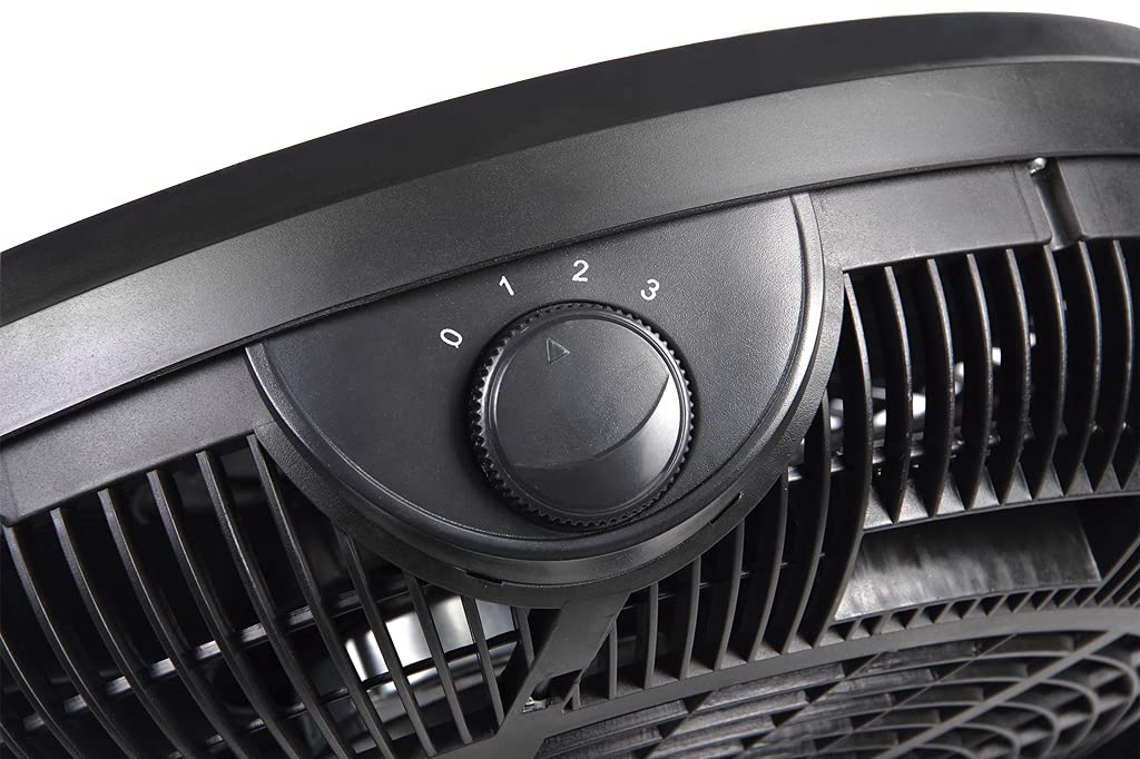 Cofan Ventilador de Suelo | Modelo Toledano | Color Negro | Con 5 Palas | Medidas 58,5 x 25,5 x 59,5 | 3 Velocidades
