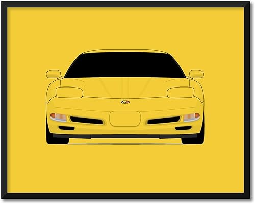 CUSTOMIZABLE COLOR Chevy Corvette Z06 C5 (1997-2004) 5th Generation Inspired Poster Print Wall Art Decor Handmade (Unframed)