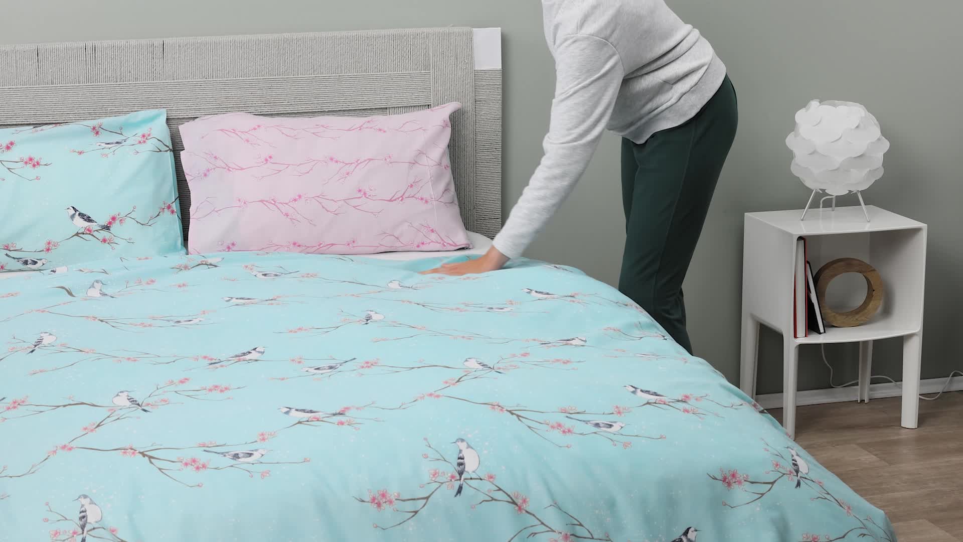 Dreamscene Set di biancheria da letto con copripiumino reversibile e