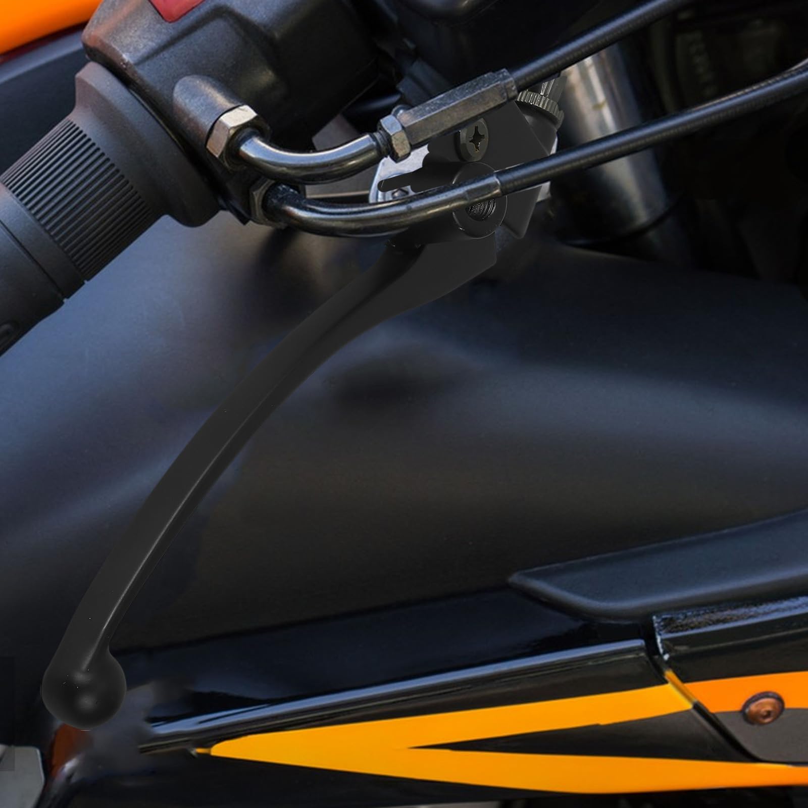 BETOOKY Conjunto de Palanca de Embrague y Palanca de Freno Izquierda para Motocicleta, Aluminio Diseño Ergonómico y Soporte Estable para Mayor Comodidad