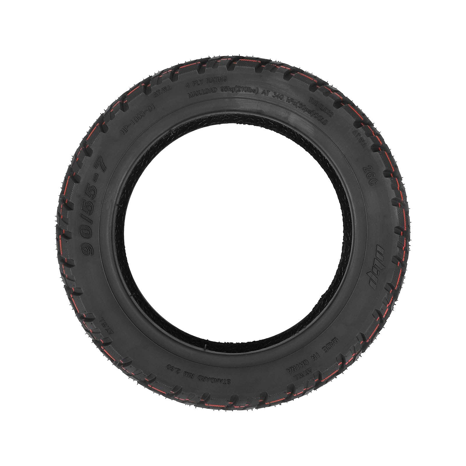 TREFAN 90/55-7 Pneumatici fuoristrada autoriparanti senza camera d'aria per scooter elettrico Segway GT1, GT2, ruote di ricambio autorigeneranti da 11 pollici per evitare forature (1 pezzo)
