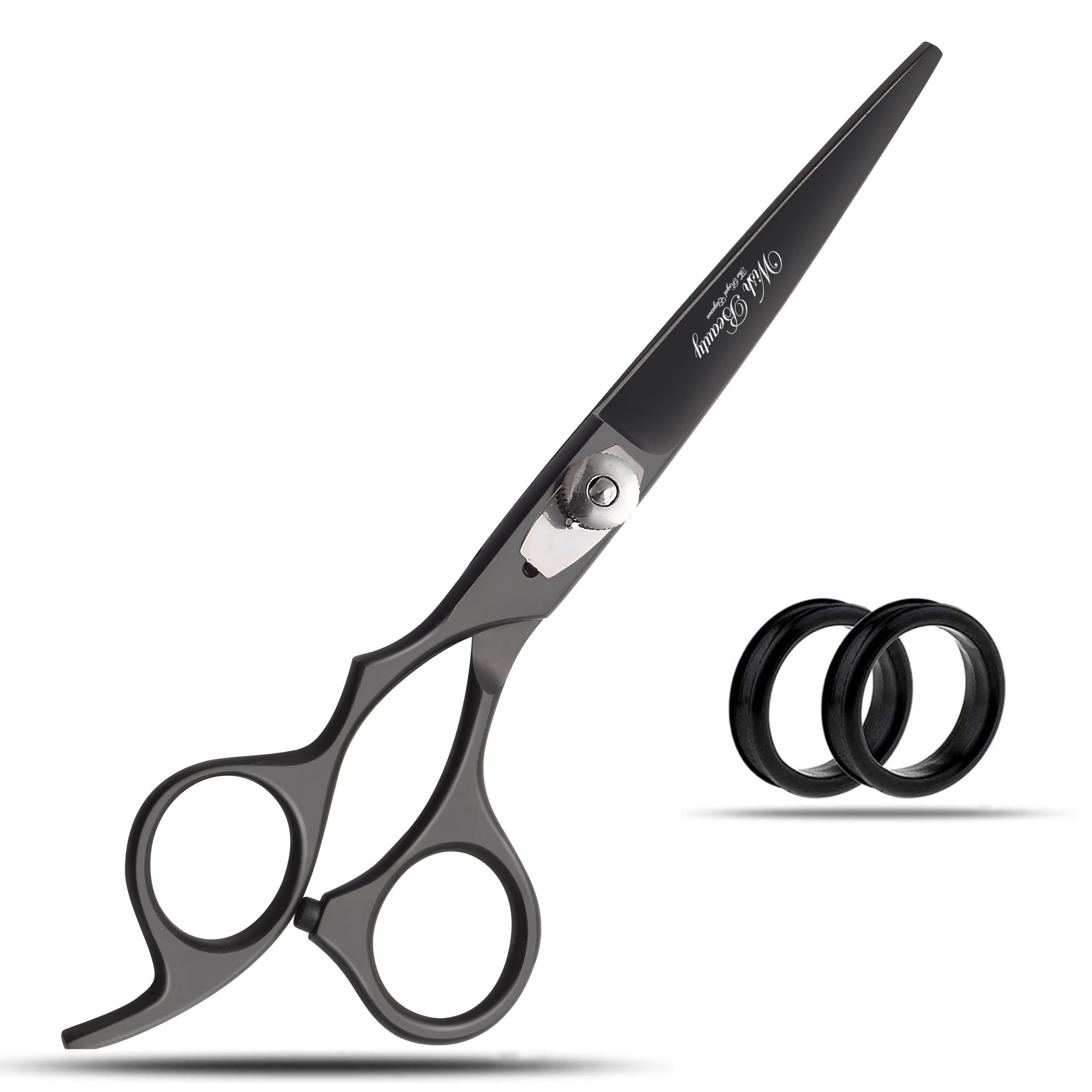 Glamified Left Handed Hairdressing Scissors Hair Scissor, Professional Sharp Left Hand Barber Scissors 6.5” Lefty Hair Cutting Scissors, Hairdresser Scissors Salon Haircut Scissors Shears