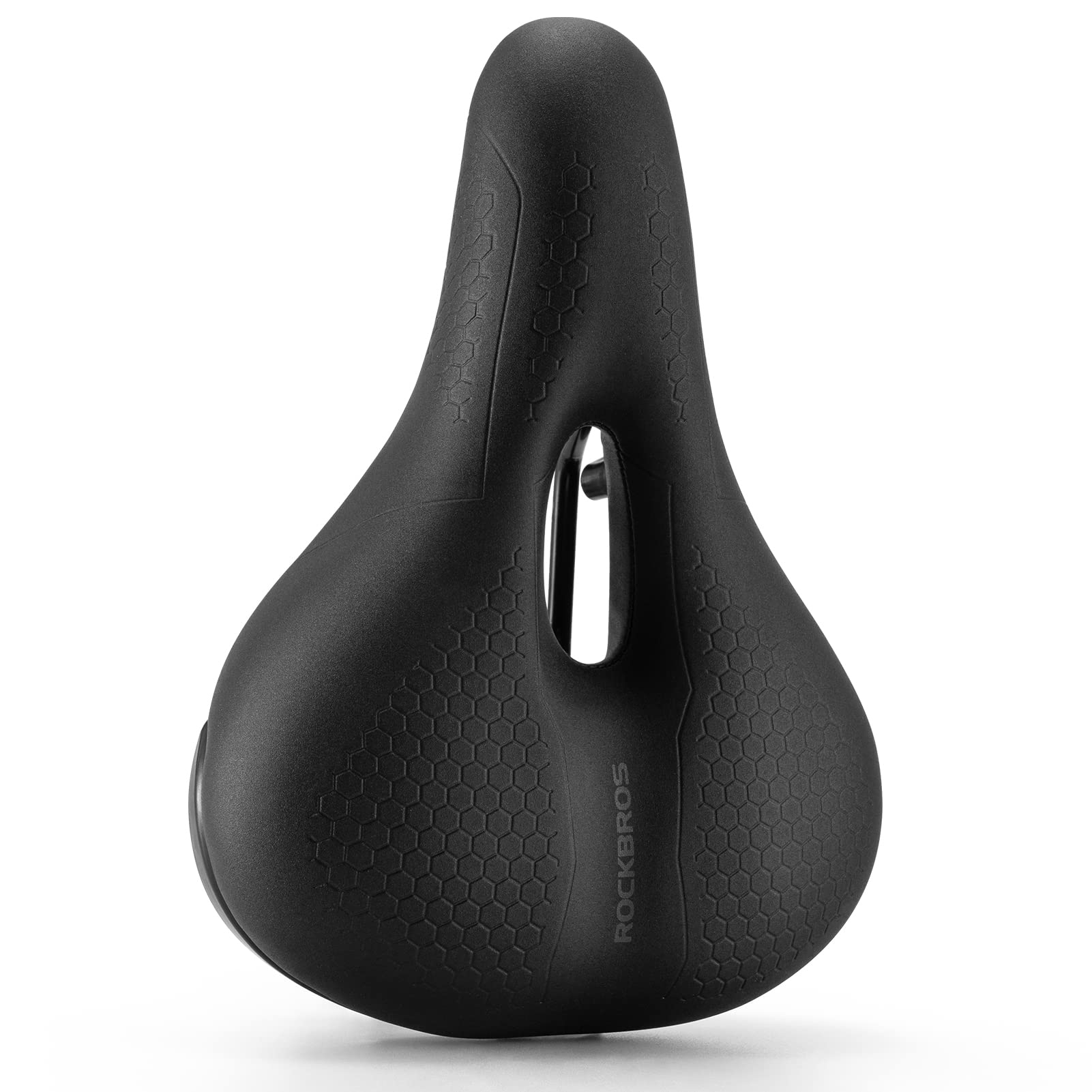 ROCKBROS Bicycle Saddle 50mm Memory Foam Comfortable Bicycle Seat for Women Men Hollow Ergonomic Bike Saddle Cushion Breathable Waterproof for MTB, Road Bike, City Bike, Folding Bike 3 Types