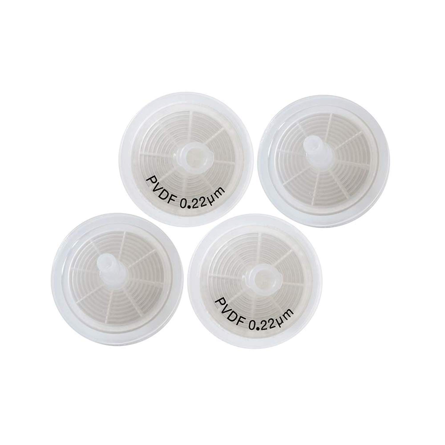 Syringe Filters PVDF Membrane Diameter 25mm Pore Size 0.22μm Biological Filters by Allpure Biotechnology (PVDF, Pack of 100)