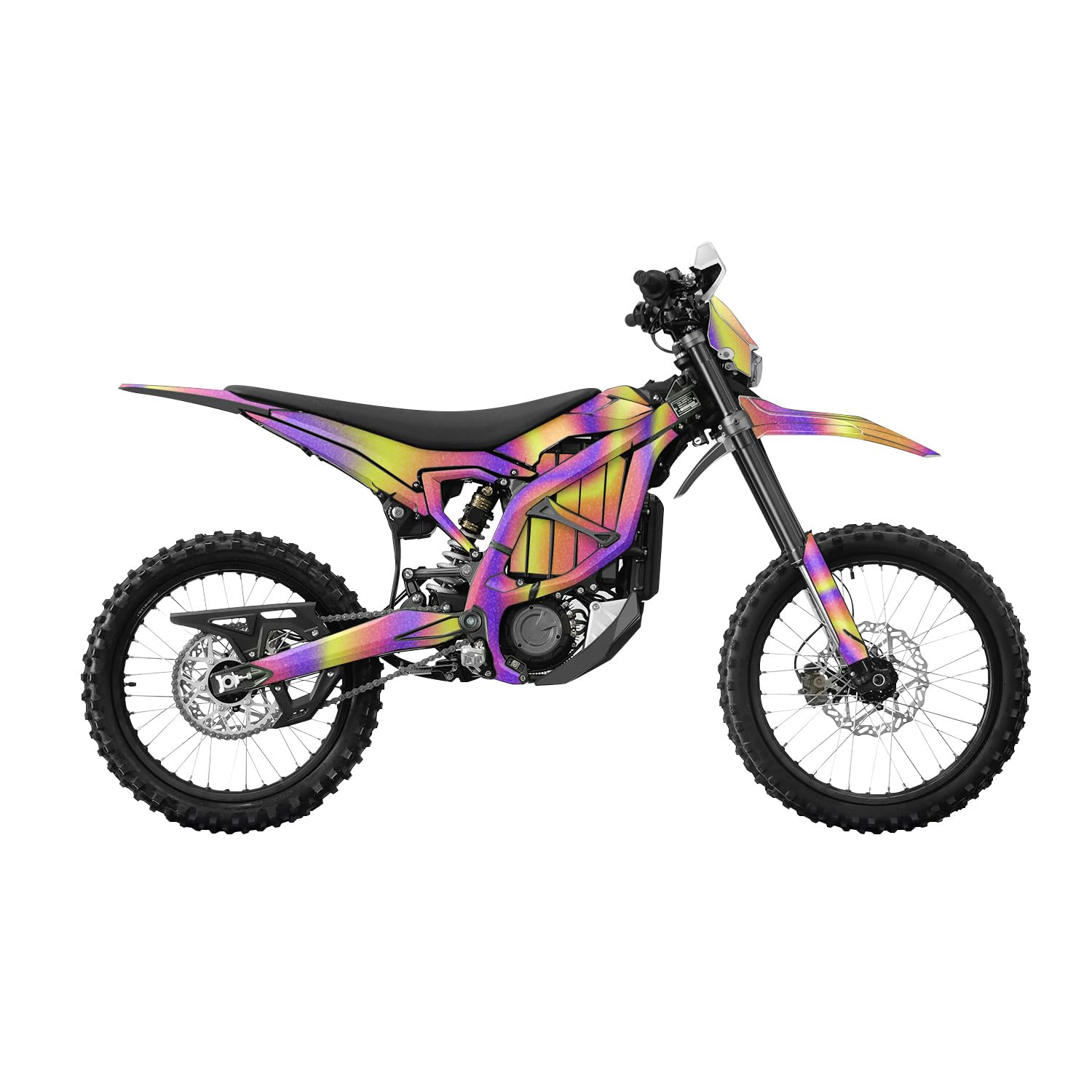 Glossy Glitter Surron Ultra Bee Graphics Kit Wrap - Melted Stripes - Sur-Ron Skin - Premium 3M Vinyl Protective Wrap Decal Cover - Easy to Apply | Crafted in The USA by MightySkins
