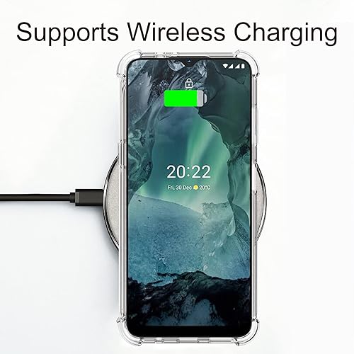 Miniatura 3 de Osophter Funda para Nokia G22 para mujeres y niñas, diseño floral con 2 protectores de pantalla, absorción de golpes, flexible de goma TPU, para