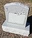 Upstate Stone Works Granite Memorial Headstone Die and Base (5 Designs)