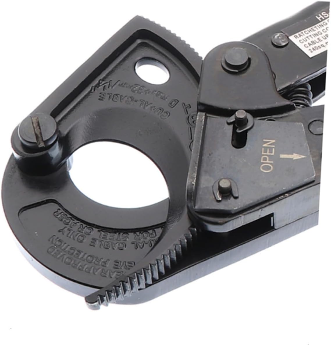 Mikikit 325a Heavy Duty Ratchet Wire Line Cable Cutters End Cutting Pliers Aluminum Cable Cutters Tool