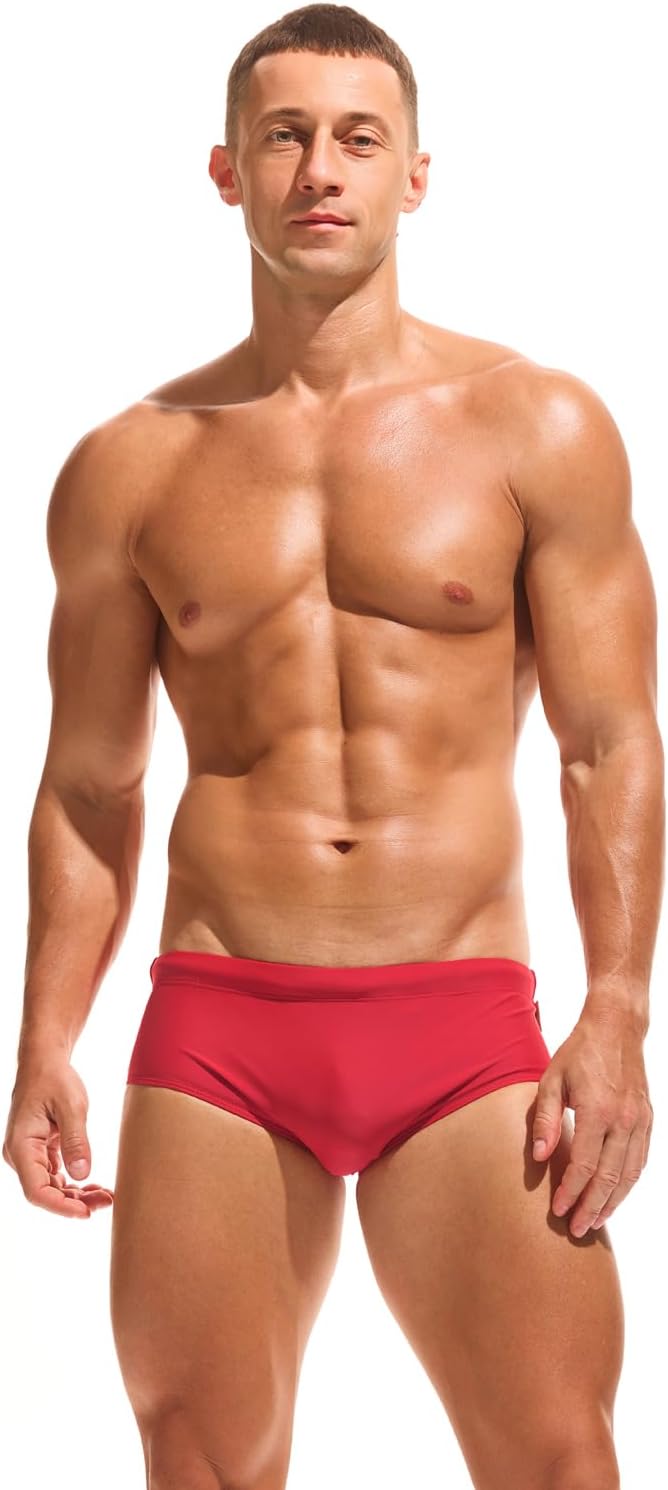 Taddlee Men's Swimwear Swim Brief Trunks Sexy Swimsuits Bathing Suit Solid Bikini
