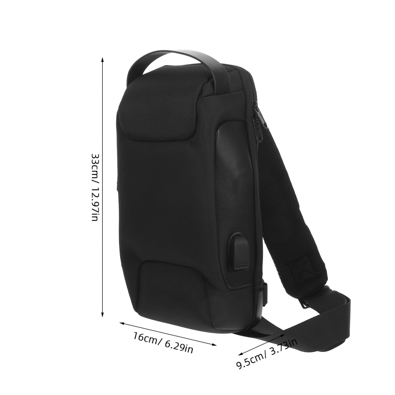 Ciieeo Borsa a Tracolla da Uomo Antifurto Oxford Lucchetto a Combinazione Borsa da Viaggio Leggera e Resistente per Shopping e Attività all'Aperto