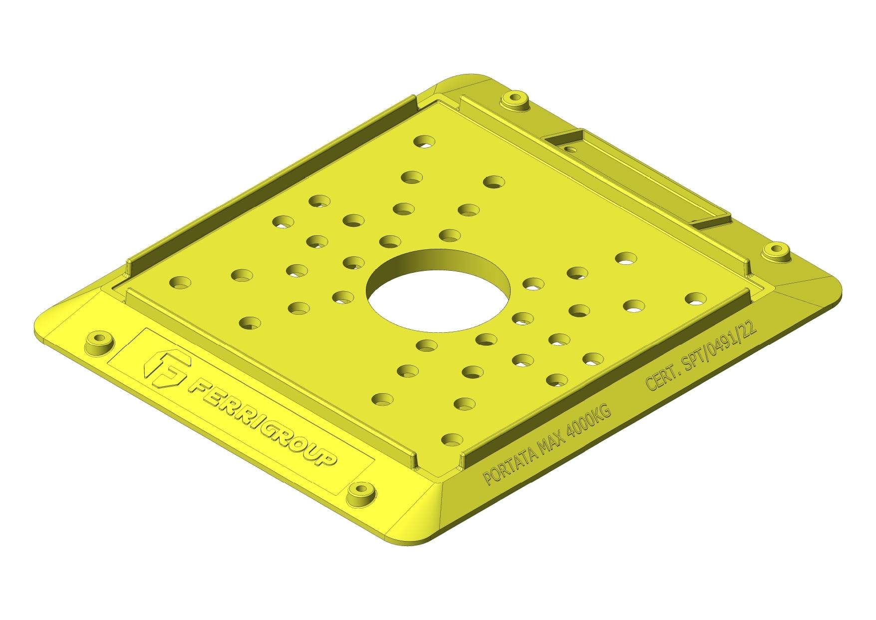 Riparatore del Carico per Ponteggio, Made in Italy – Rinforzato, robusto in plastica - Sottobasette per Ponteggi – Resistente, Riutilizzabile per cantieri edili e per montaggio ponteggio (40)