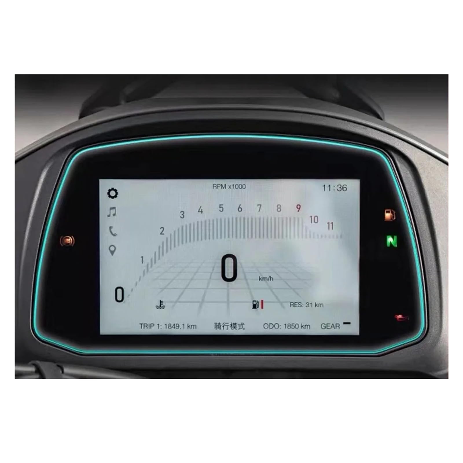 Film Protettivo Tachimetro per Morini X-Cape 650 Moto Strumento Pellicola Pannello Membrana Scratch Cluster Schermo Cruscotto Protezione per Morini X-Cape 650 (Color : 1 Piece)