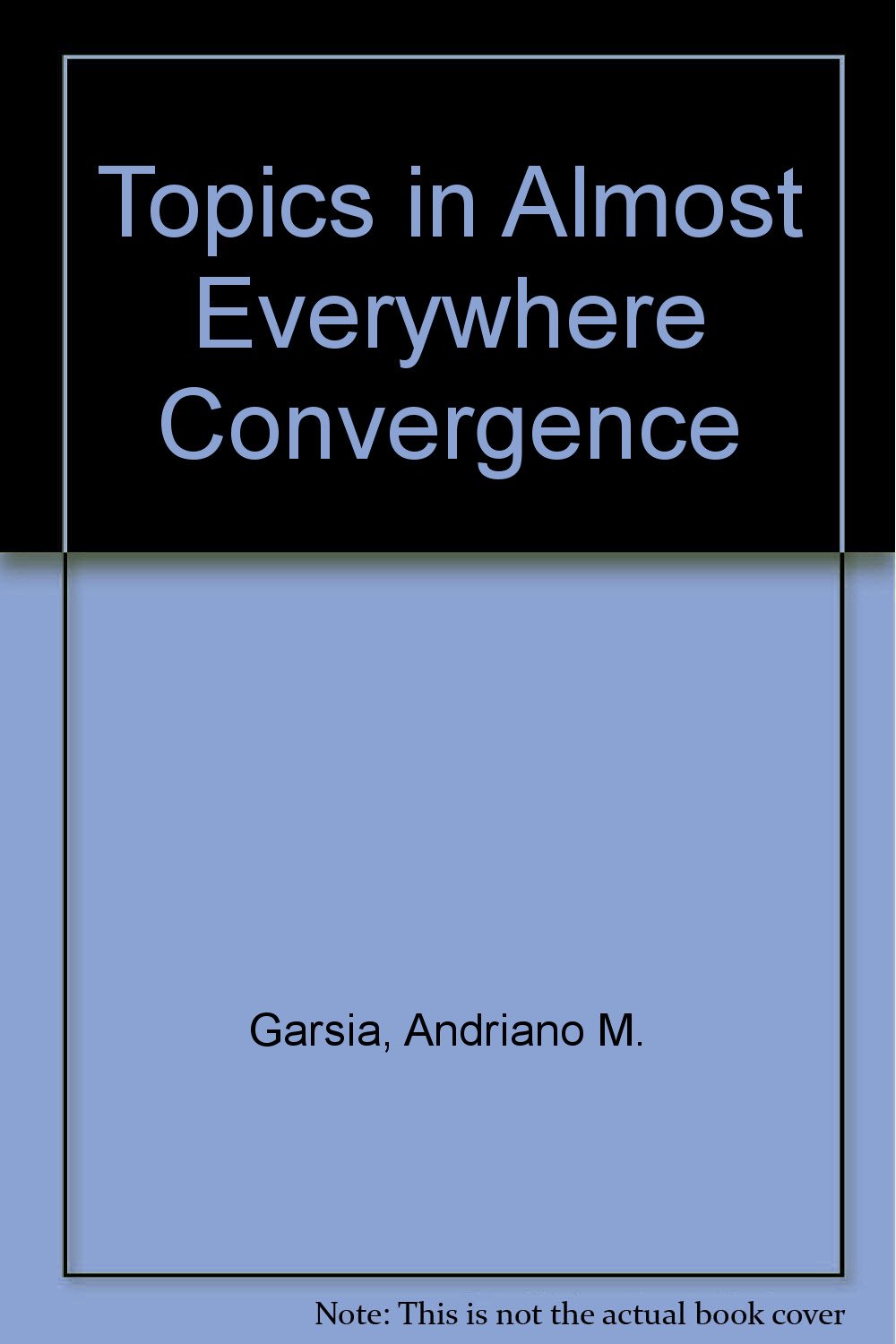 Buy Topics in Almost Everywhere Convergence — BookShops.in