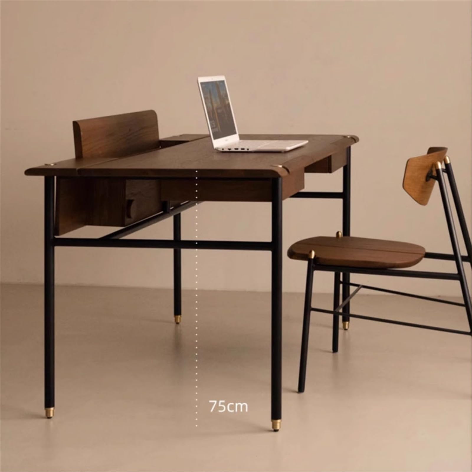 Computertische 65-Zoll-Home-Office-Schreibtisch mit Schubladen for Schreiben, Lernen und Spielen – Stabiler geräumiger Arbeitsplatz for PC Laptop Schreibtisch Studieren