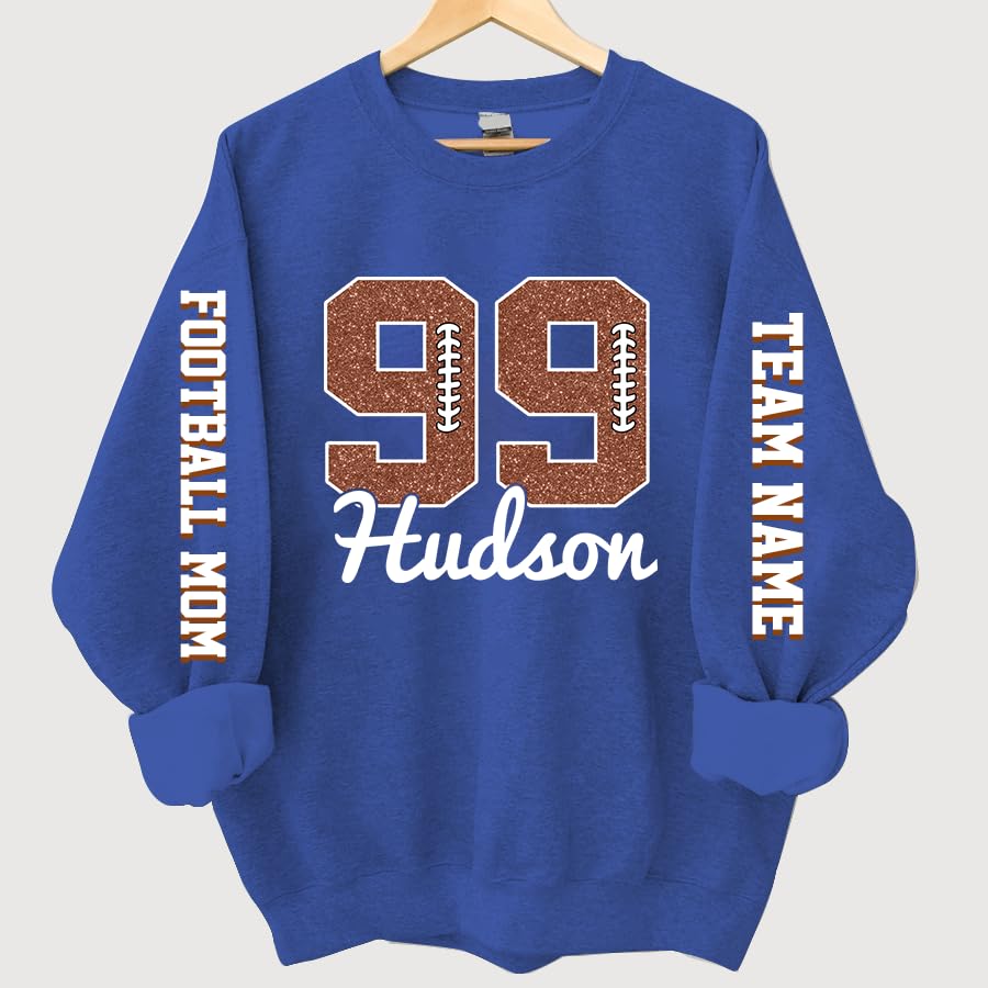 Personalized football mom, football mom sweatshirt, football sweatshirt3