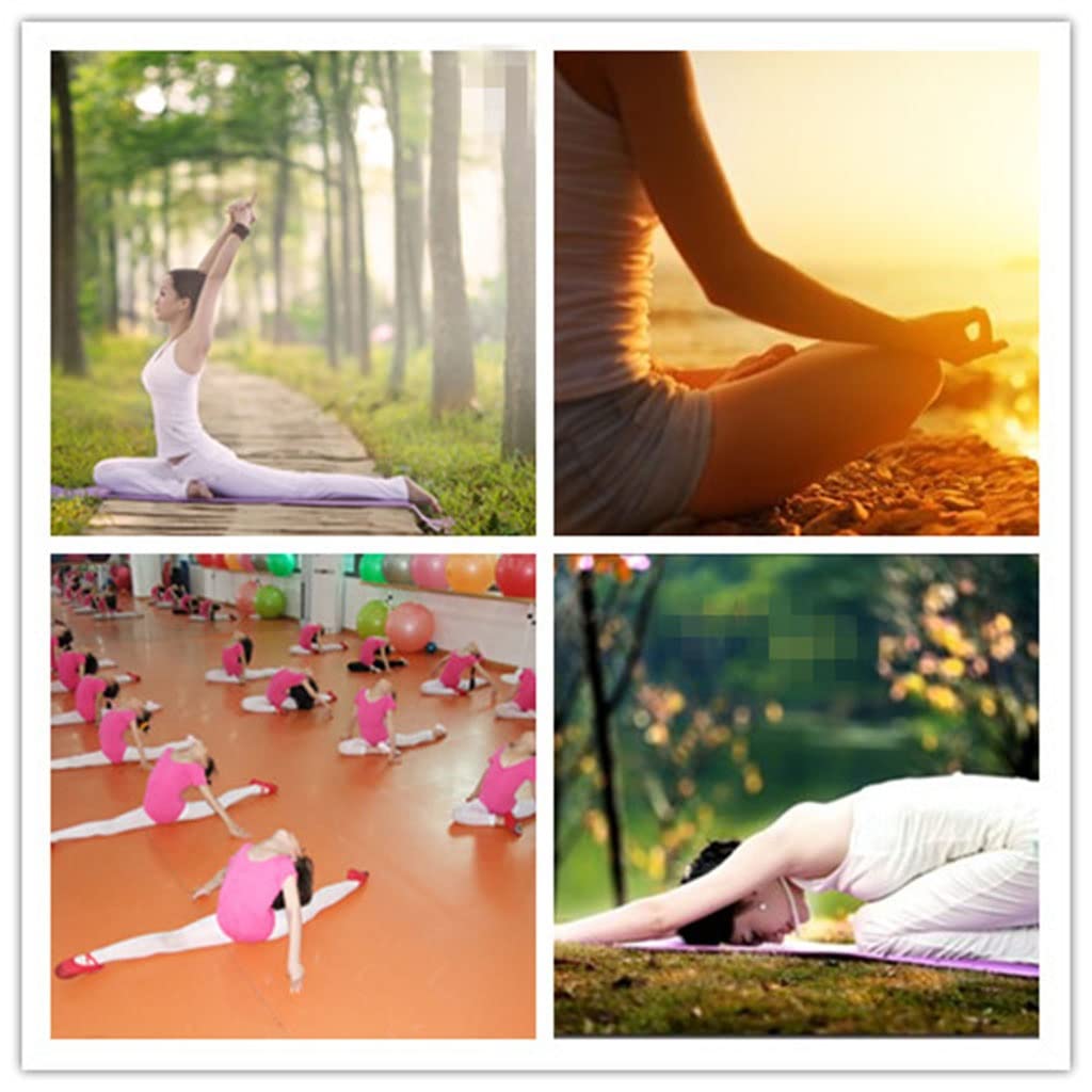 Esteras de entrenamiento de gimnasia, esterilla plegable de 2 paneles para gimnasio, aeróbicos, estera de estiramiento, estera de espuma de alta densidad para Yoga para animar, bailar y hacer