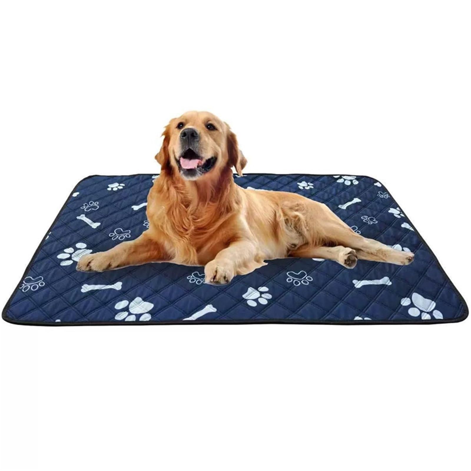 Alfombrilla de refrigeración extragrande para perros, cama fría para mascotas, base de hielo | azul, 100 x 90 cm L