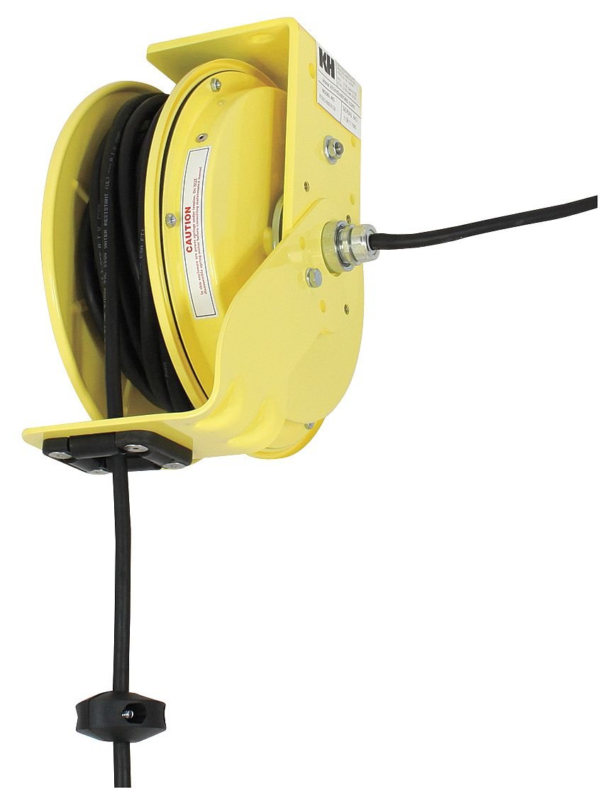 KH Industries RTB Series ReelTuff Industrial Grade Retractable Power Cord Reel with