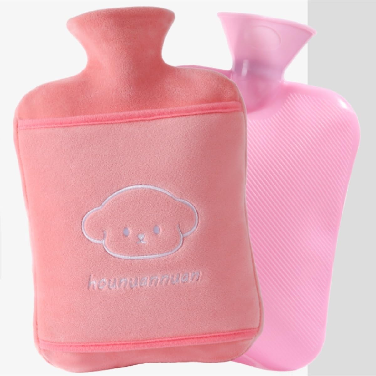 Bolsa de Agua Caliente Bolsa De Agua Caliente Llena De Agua Bolsa De Agua Caliente Llena De Agua Calentador De Barriga Calentador De Manos De Felpa Hot Water Bottle Segura(Bruin)