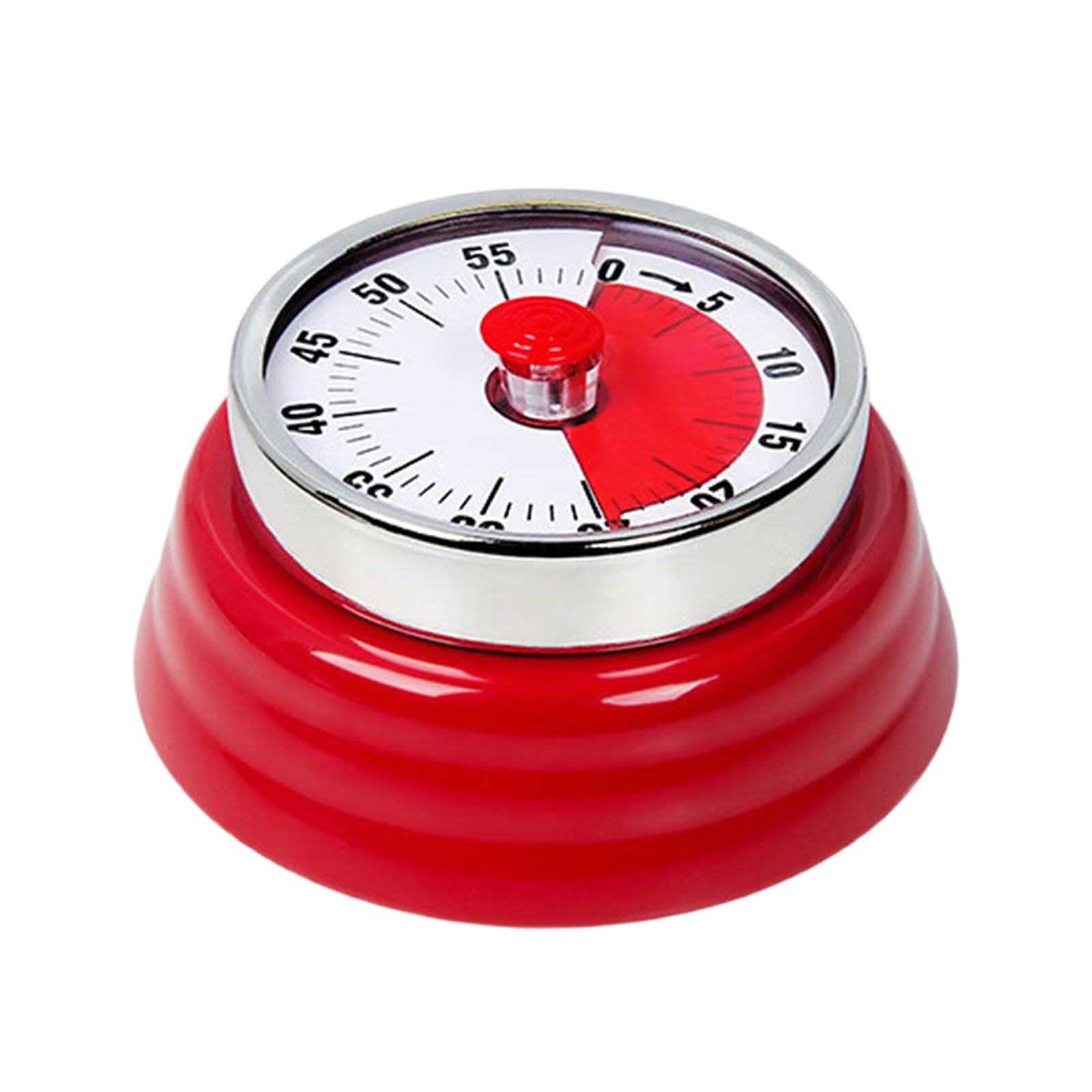 Friendly Mechanical Timer Stainless Steel Visual Countdown for Kitchen Baking Battery Easy Time Management Tool