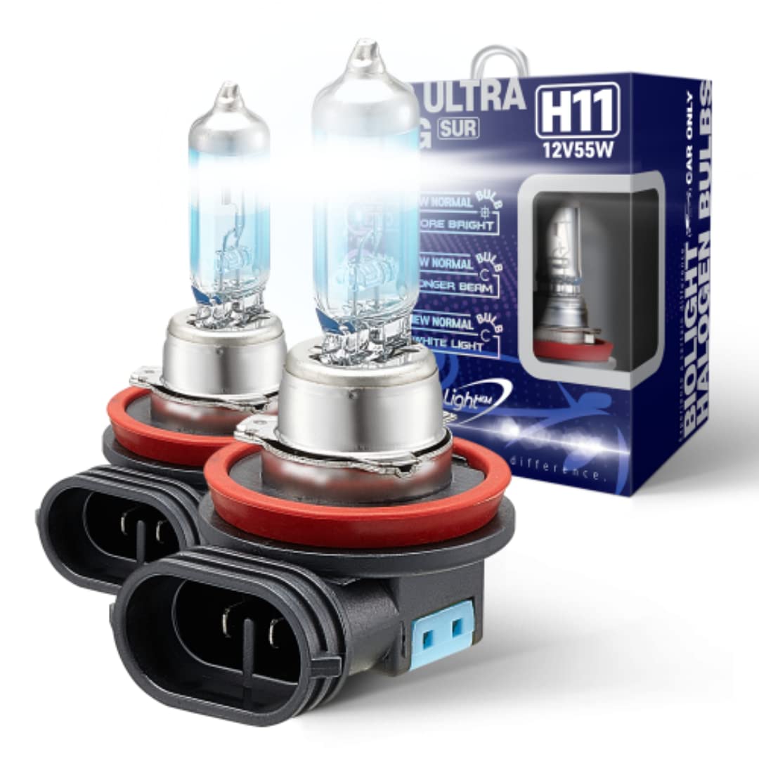 H11 Super Ultra Racing Longer beam for highway Headlight Bulb, 2 pack