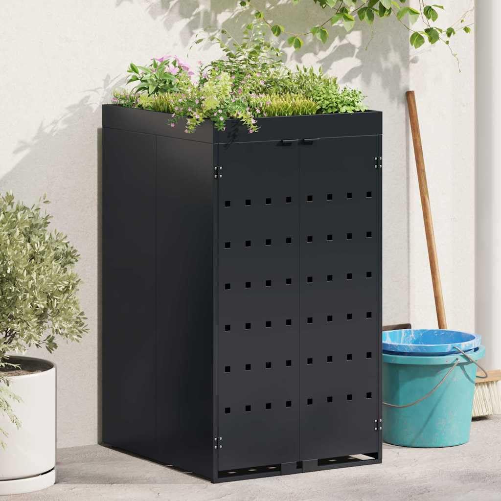Almacenamiento para Contenedor Rueda con Techo para Plantas para Contenedor de 240L,Accesorios para contenedores de residuos,Soportes para contenedores de residuos,28.2kg-42018675