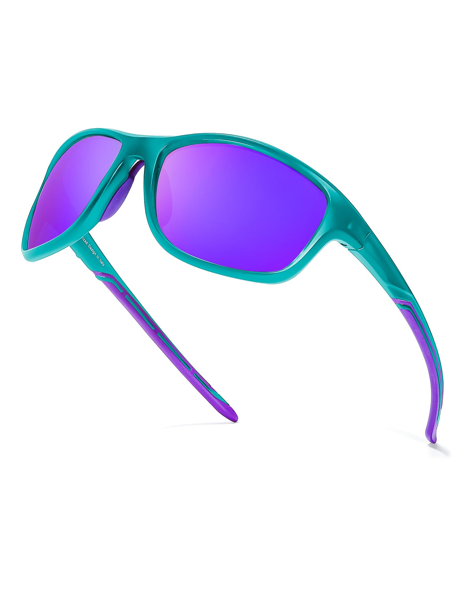 Myiaur Sports Sunglasses Womens Polarized – Unbreakable Frame Lightweight UV400 Protection Cycling Shades for Running, Fishing