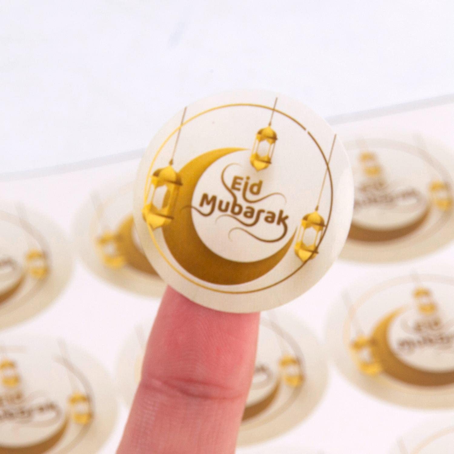 Eid Mubarak Banner - Gold Foil Eid Garland Ready-to-Hang Ramadan Eid Décor Islam