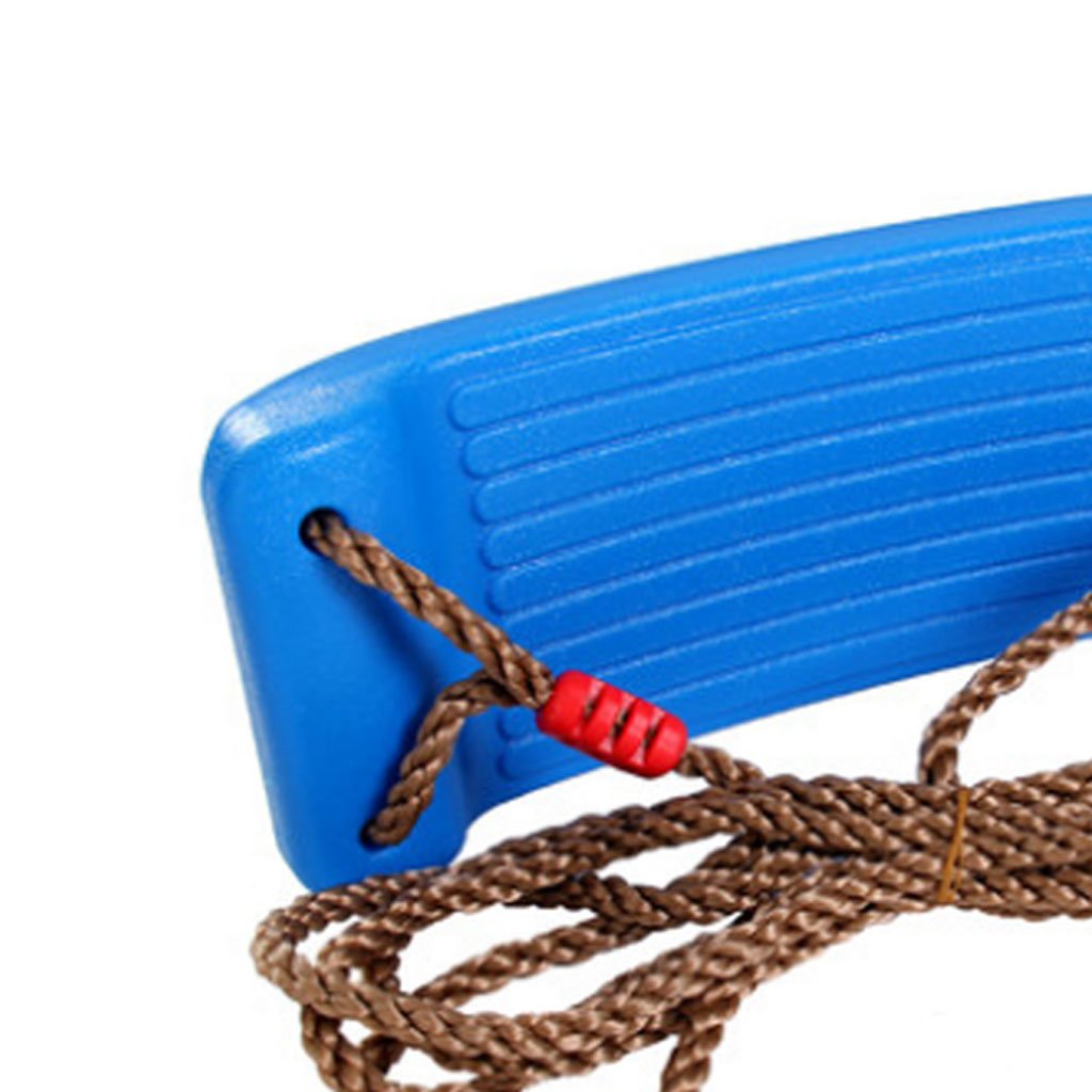 Altalena con Sedile E Corda in Nylon da 1,28 M per Bambini, Ideale per Giochi in Giardino, Blu