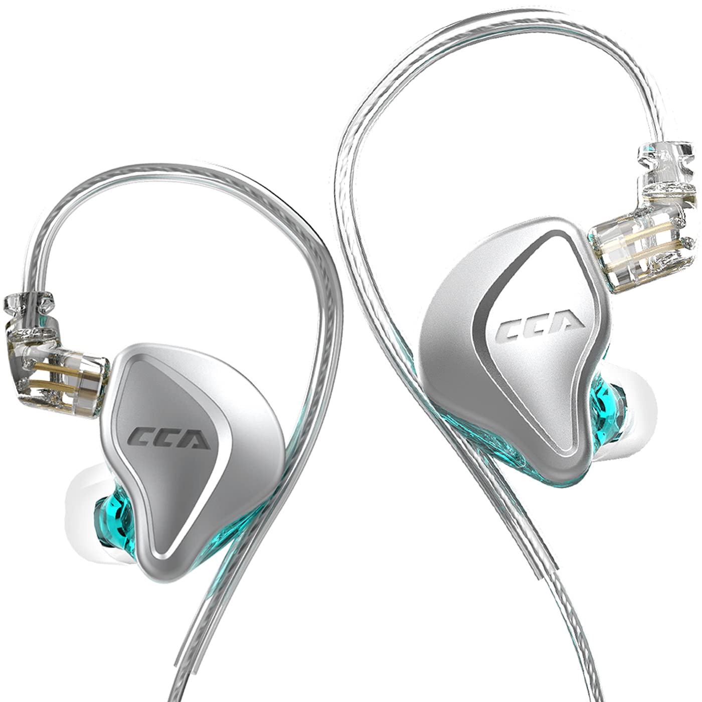 erjigo Electrostatic Dynamic Earbuds,CCA NRA 1 electrostatic + 1 Dynamic Earphone in Ear Monitor Headphone with Detachable Cables Suitable for Audio Engineer, Musician (Without MIC)