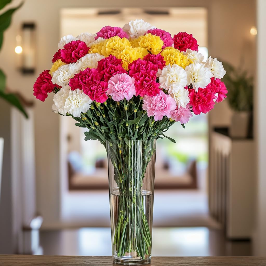 Amazon.com : GlobalRose 100 Assorted Carnation Flowers