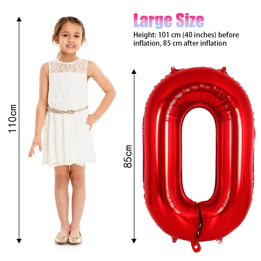 Foil Globo Número 5 Azul 40" (101cm), Inflable Helio o aire, Gigante Numeros 0-9, 10-19, 20-29, 30-100, Grande Globos Decoración para La Boda Aniversario y Cumpleaños Fiestas — view 628