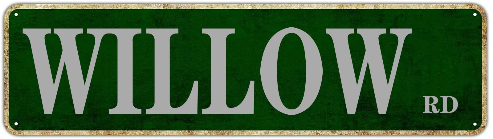 Willow RD Retro Tin Signs Aluminum Metal Sign for Bedroom Kitchen Garden Wall Outdoor Non-Fade Pub Club Decor 4x16 Inch