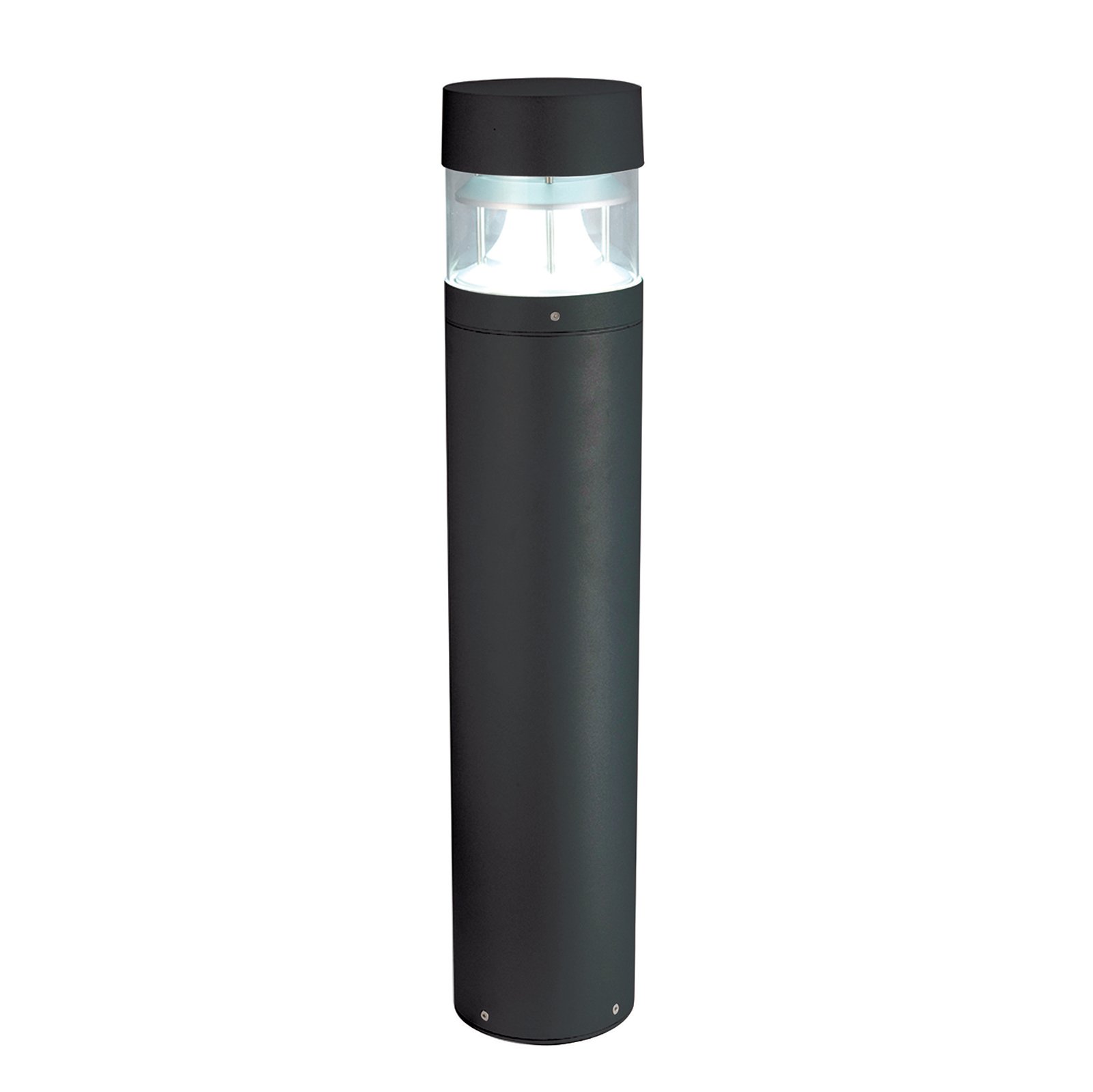 Saxby Zone 12.3W Matt Black Die Cast Aluminium IP65 Outdoor Garden Bollard Light