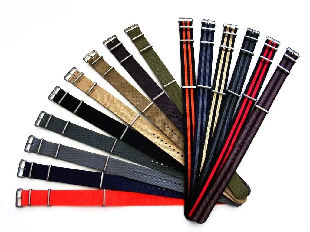 NATO G10 GREY Premium Ballistic Nylon Military Watchband 16mm 18mm 20mm 22mm 24mm Stainless Steel High Polished Buckles USA Stock (Satin Brushed Hardware, 19mm)