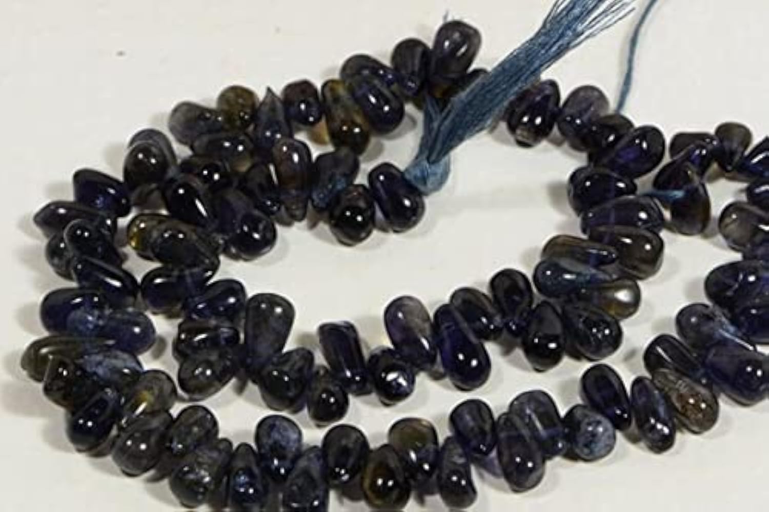 Iolite 10x5mm teardrop beads pour créer vos bijoux d'été bohèmes