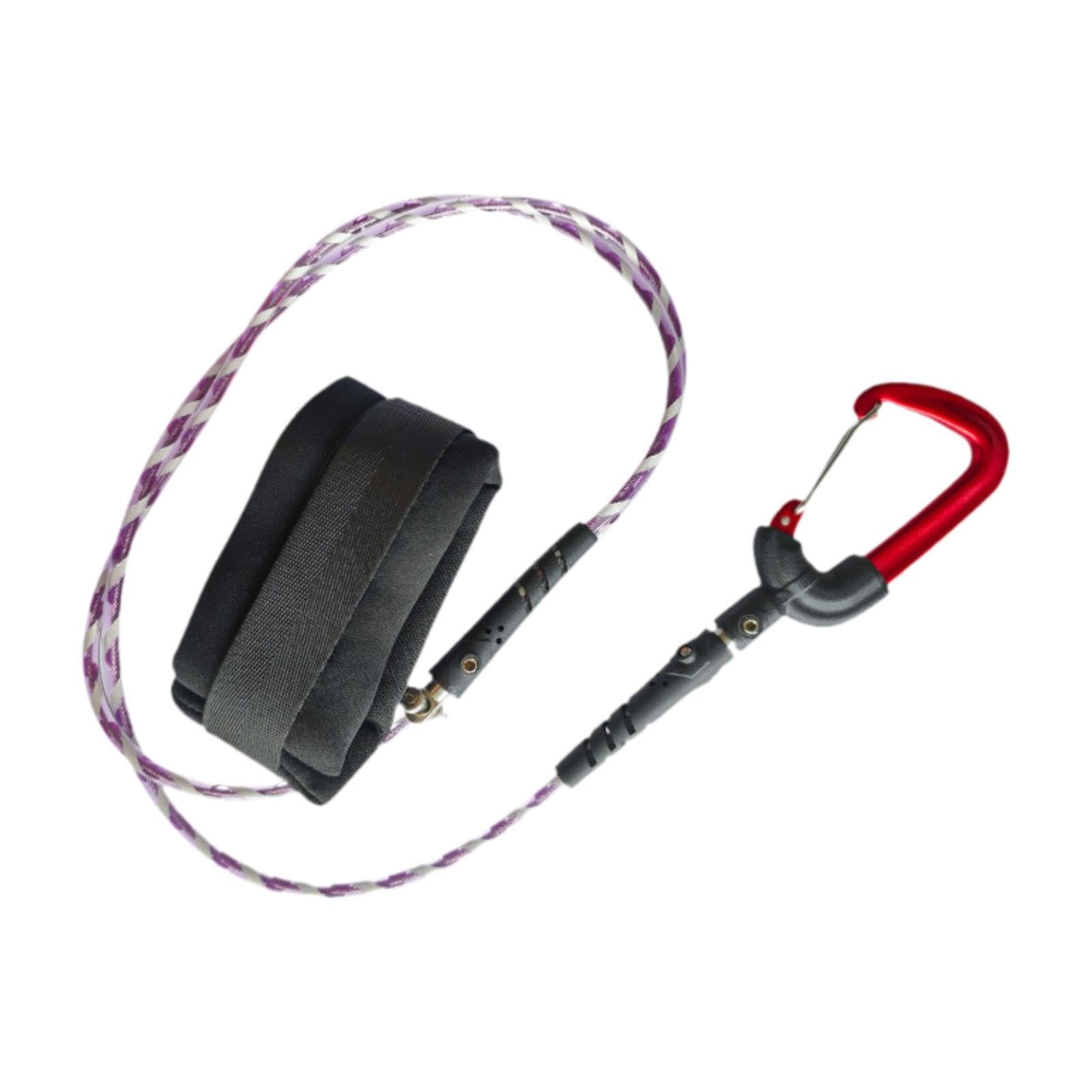 kowaku Freediving Lanyard Leash,Scuba Diving Lanyard,Anti Losting Cable,Security Rope for Drifting,Diving,Water Sport,Freediving Gear, Violet