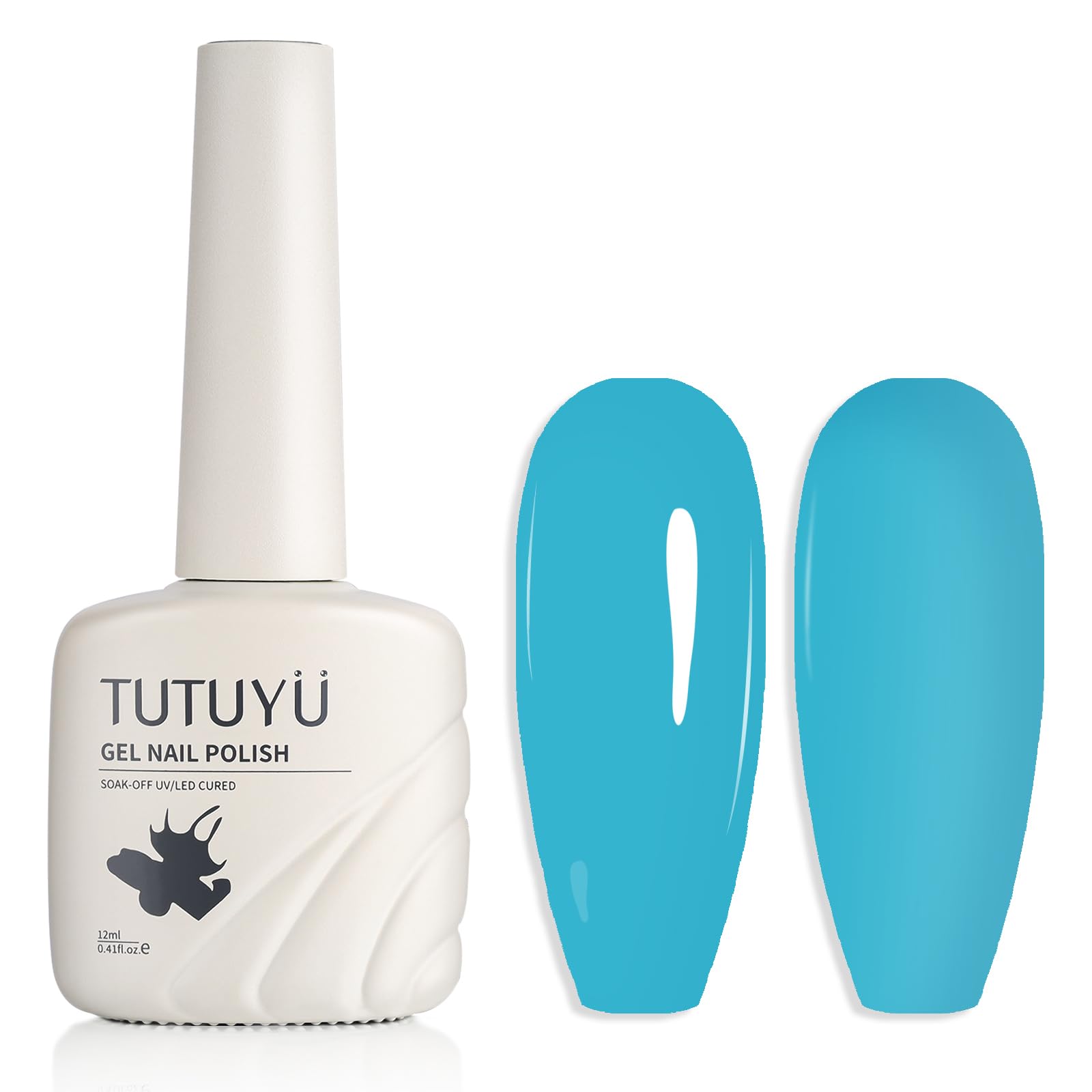 TUTUYU Sky Blue Gel Smalto per unghie: Aumenta la tua nail art fai da te a casa e condividi la gioia come regalo