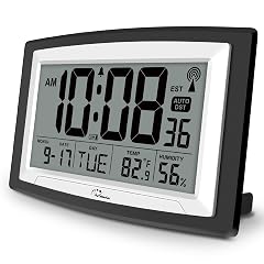 Wallar Ge Atomic Clock with Indoor Temperature and Humidity, 12 . 5 Inch Self Setting Digital Wall photo Wallar Ge Atomic Clock with Indoor Temperature and Humidity, 12 . 5 Inch Self Setting Digital Wall