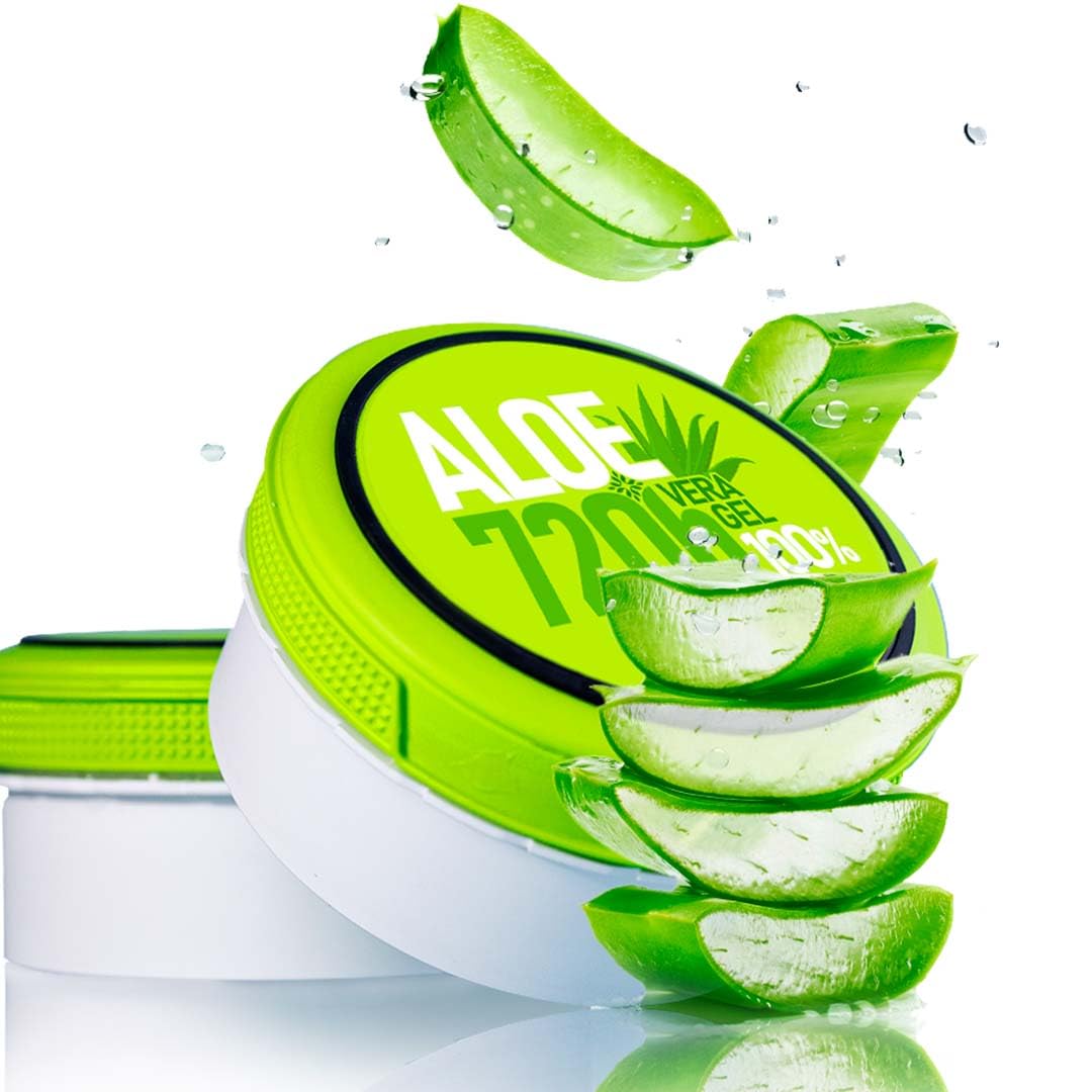 Gel de Aloe Vera para Cuidado de la Piel y el Cabello: Hidratante Corporal, After Sun, After Shave, Balsamo Barba, Reparadora Cabello, Depilacion y Afeitado, Hidratante Facial - 2 x 300 ml