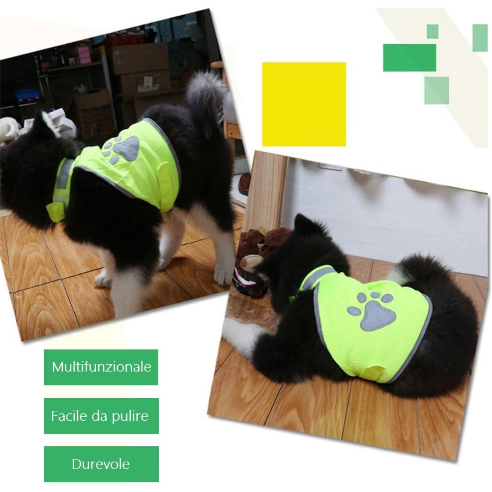 Pet Hunde Warnwesten,Hund Sicherheit Reflektierende Weste,Sicherheitsweste Pet Hunde,Sicherheit Geschirr Jacke für Hält den Hund Sichtbar Sicher vor Autos & Jagtunfällen(XXL)
