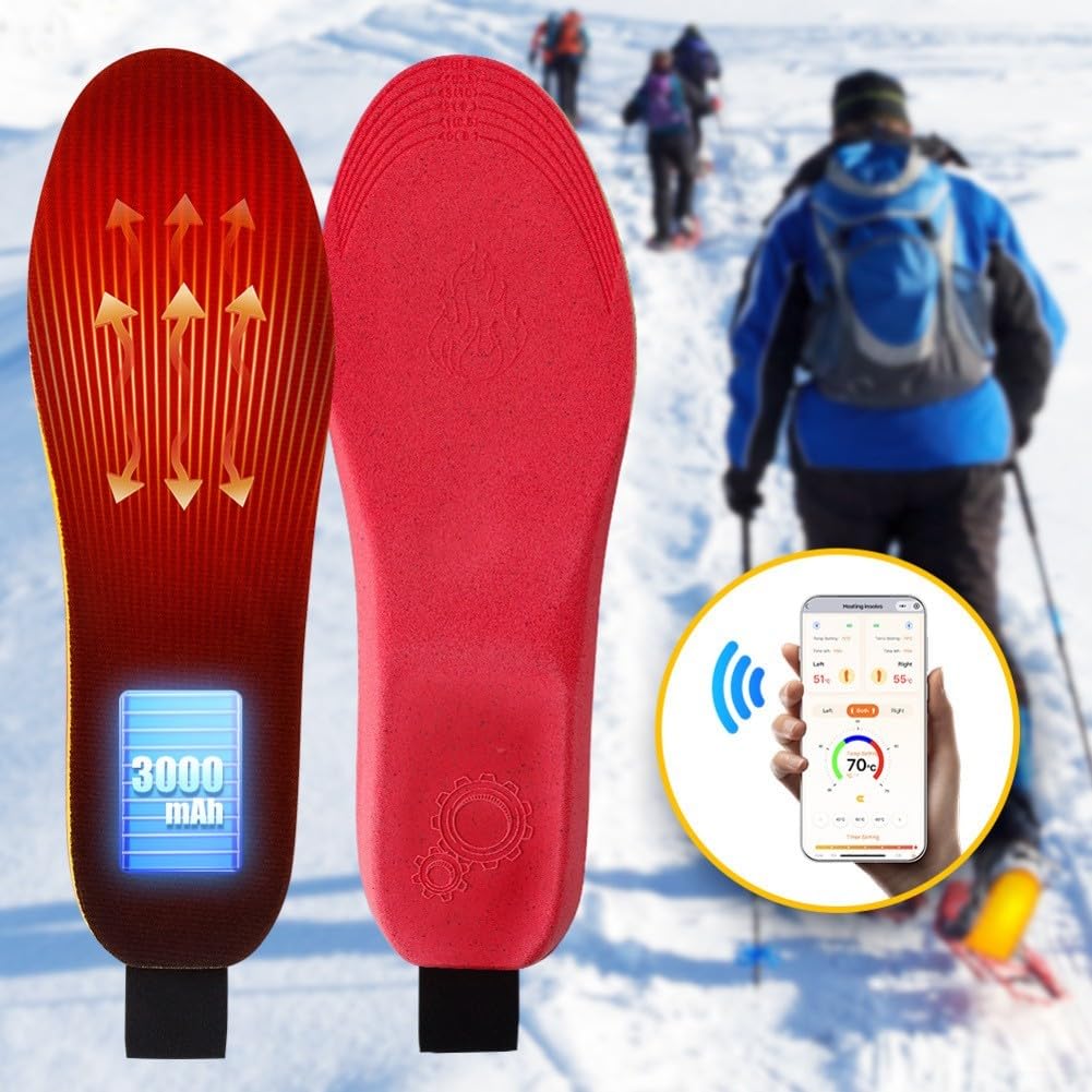 Solette Riscaldate APP 3000mAh 16 Ore per calore Solette Riscaldate