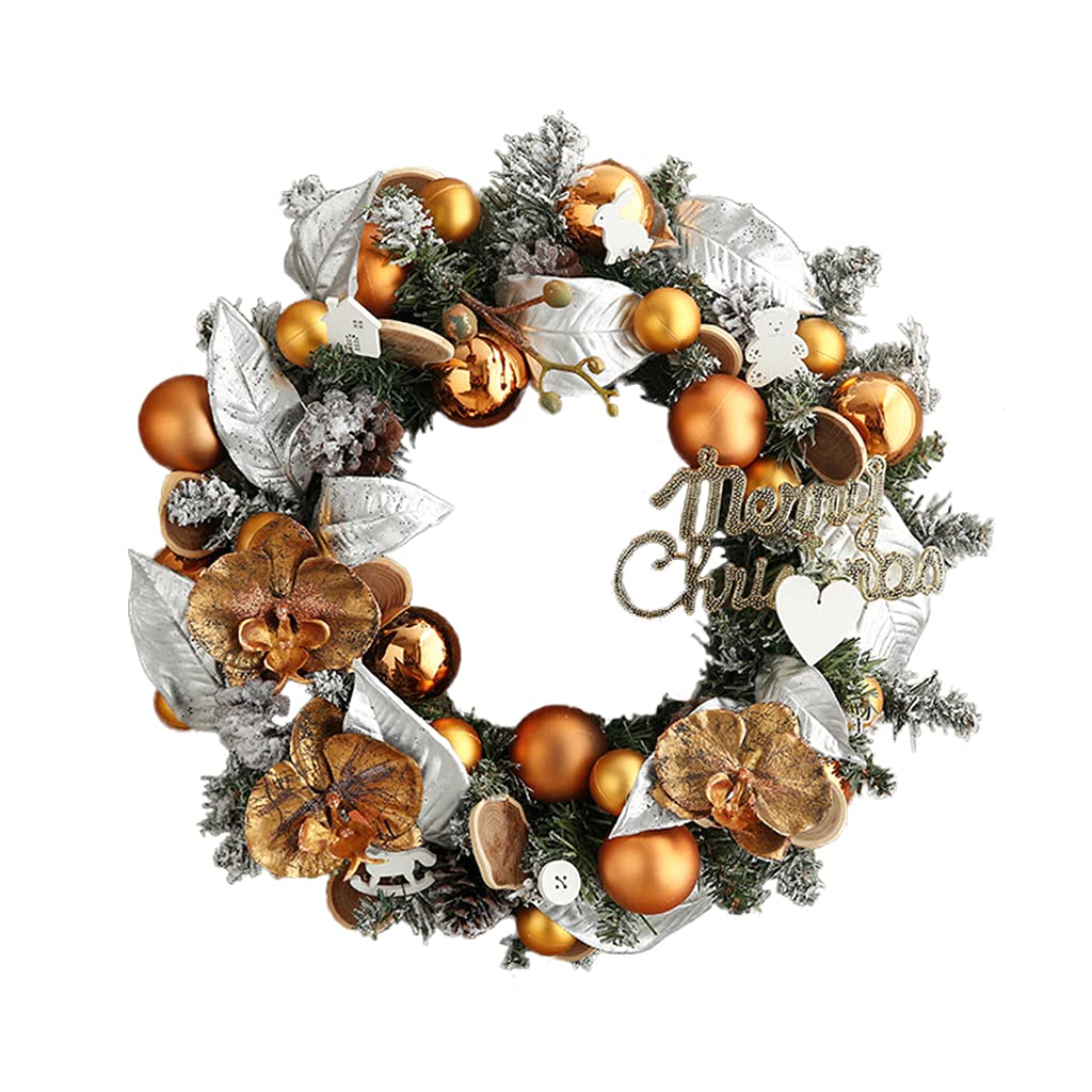 Couronne de porte d'entrée anti-flétrissement pour vitrine et Halloween - 4
