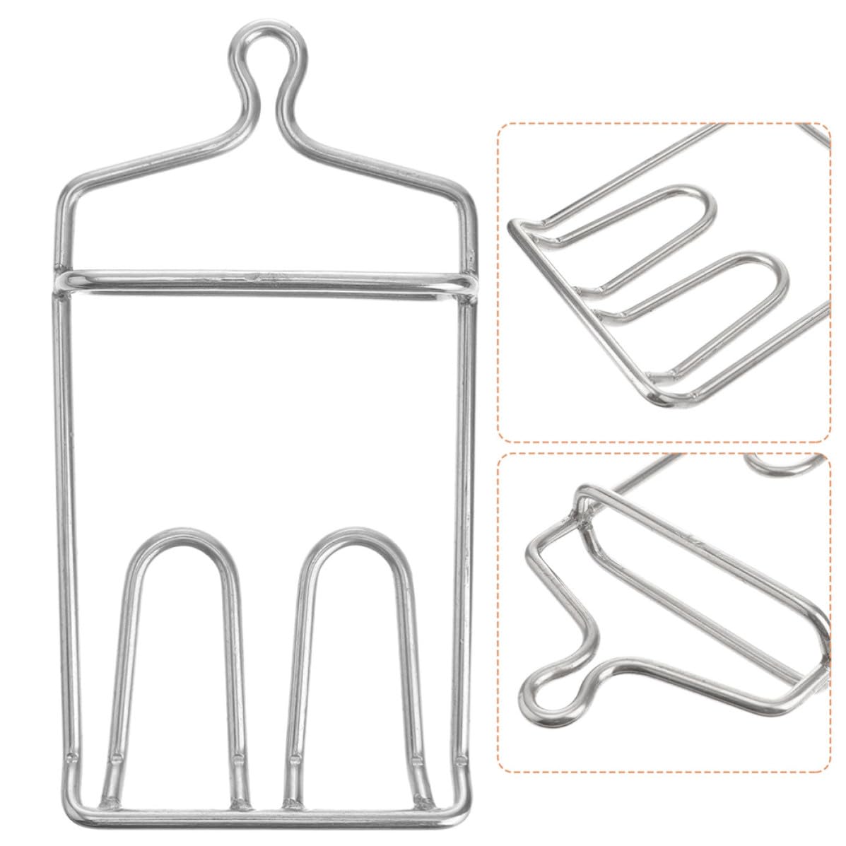 Luxshiny 2piezas Acero Inoxidable Cuchillas Resistentes para Colgar Carnes Pollo Cerdos Chuletas de Unidades para Carnicero Bbq Cocina Caza y Uso Doméstico