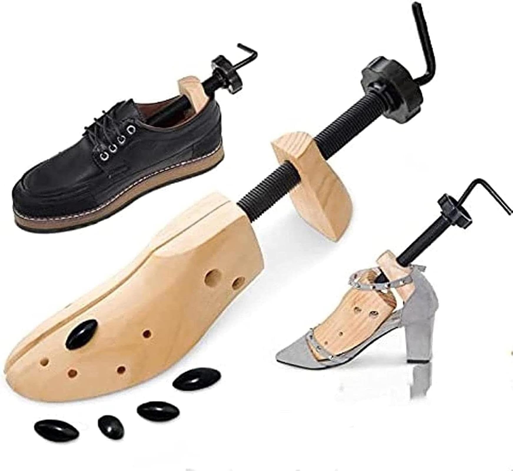 REVAHI Albero per Scarpe Professionale Supporto per Scarpe in Legno Espansore per Scarpe in Pino Scarpa Ultime Scarpe in Pelle Stivali Scarpe stereotipate Espandi Supporto per Scarpe in Legno